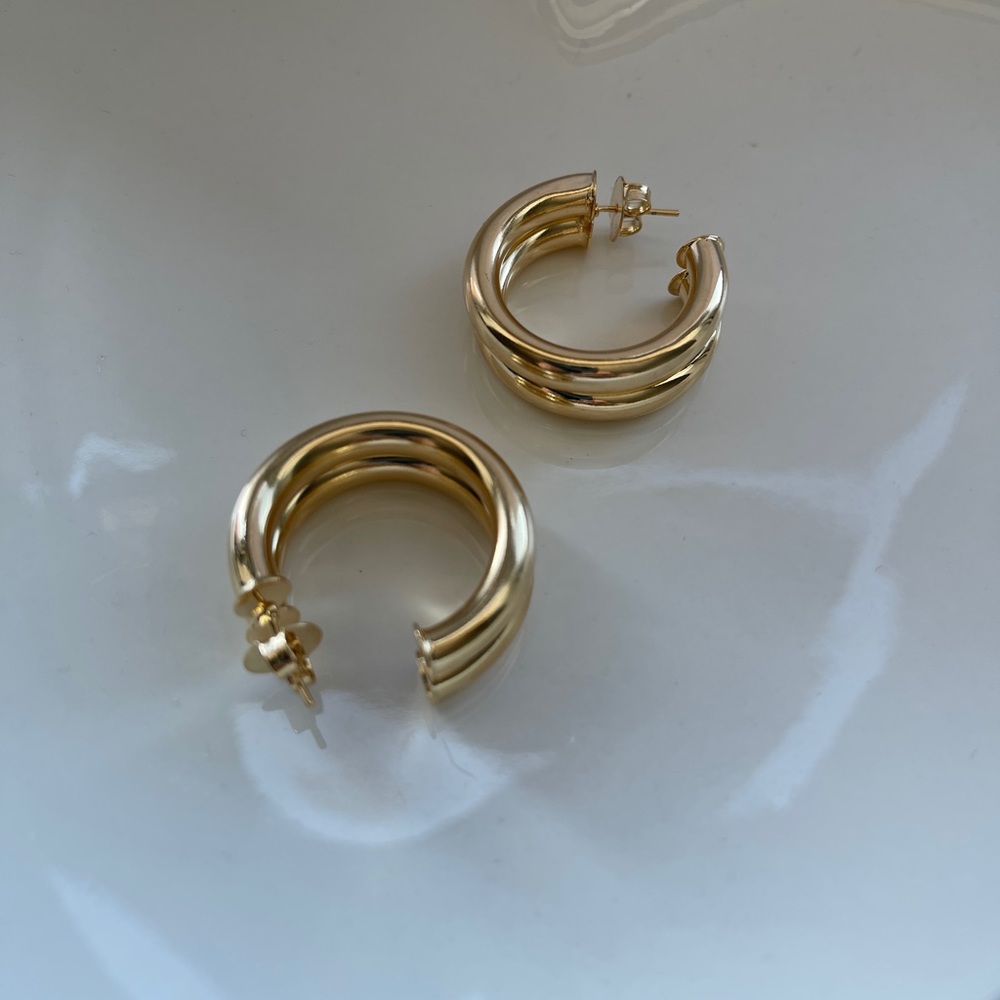 Hoop Earrings - 18K gold filled